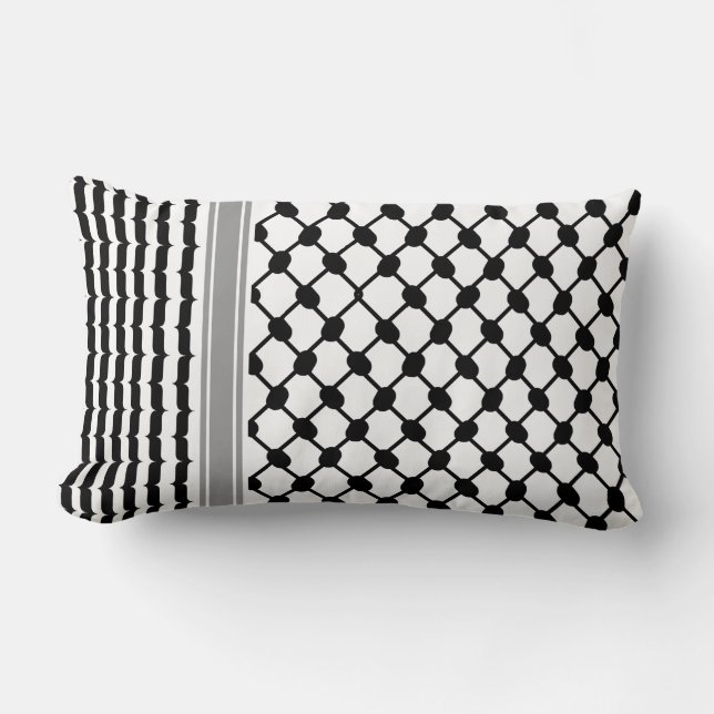 Palestijnse Hatta Keffiyeh Kufiya Folk (2 Patroon) Kussen (Voorkant)