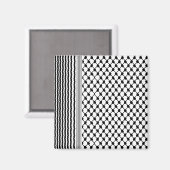 Palestijnse Hatta Keffiyeh Kufiya Folk (2 Patroon) Magneet (Voorkant / Achterkant)
