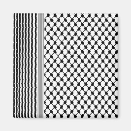 Palestijnse Hatta Keffiyeh Kufiya Folk (2 Patroon) Magneet