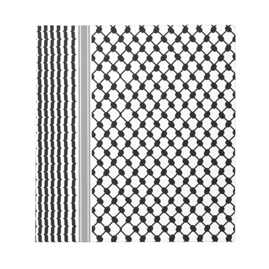 Palestijnse Hatta Keffiyeh Kufiya Folk (2 Patroon) Notitieblok (Voorkant)