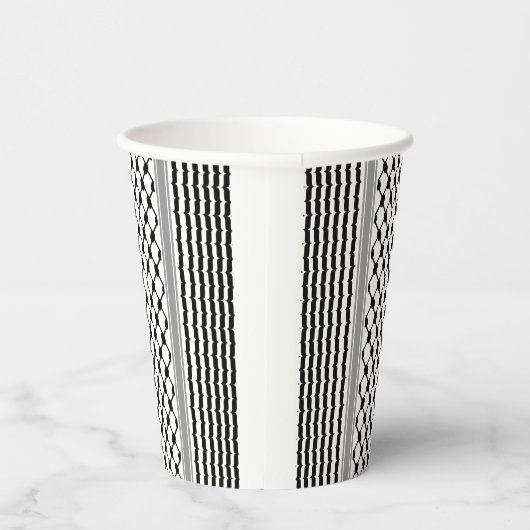 Palestijnse Hatta Keffiyeh Kufiya Folk (2 Patroon) Papieren Bekers (Rechts)