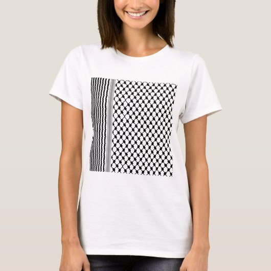 Palestijnse Hatta Keffiyeh Kufiya Folk (2 Patroon) T-shirt (Voorkant)