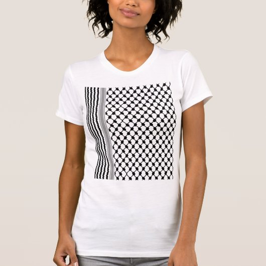 Palestijnse Hatta Keffiyeh Kufiya Folk (2 Patroon) T-shirt (Voorkant)
