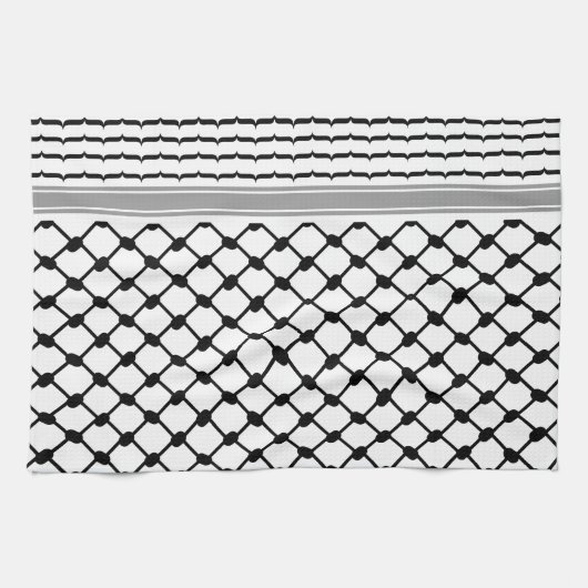 Palestijnse Hatta Keffiyeh Kufiya Folk (2 Patroon) Theedoek (Horizontaal)