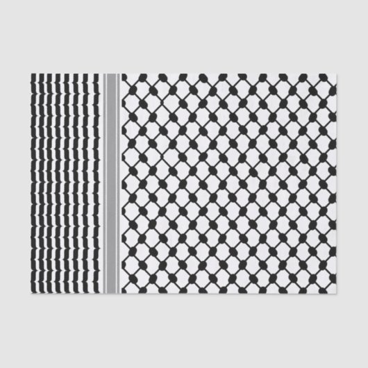 Palestijnse Hatta Keffiyeh Kufiya Folk (2 Patroon) Tissuepapier (Voorkant)