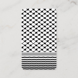 Palestijnse Hatta Keffiyeh Kufiya Folk (2 Patroon) Visitekaartje