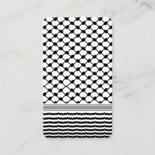 Palestijnse Hatta Keffiyeh Kufiya Folk (2 Patroon) Visitekaartje