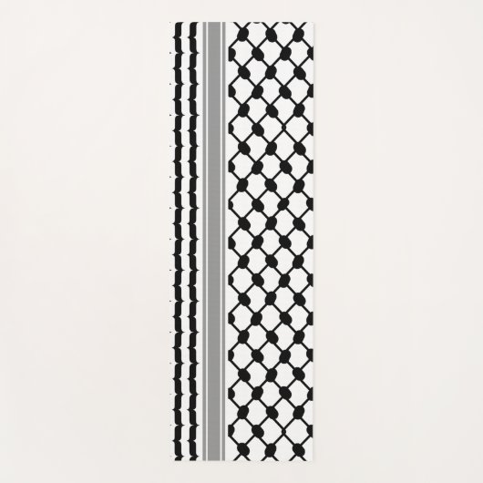 Palestijnse Hatta Keffiyeh Kufiya Folk (2 Patroon) Yogamat (Voorkant)