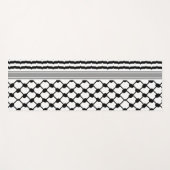 Palestijnse Hatta Keffiyeh Kufiya Folk (2 Patroon) Yogamat (Voorkant (horizontaal))