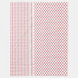 Palestijnse Hatta Kufiya traditioneel patroon # 2- Fleece Deken