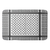 Palestijnse joraanse kuffiya zwarte en witte sjema badmat (Voorkant)