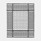 Palestijnse joraanse kuffiya zwarte en witte sjema fleece deken (Voorkant)