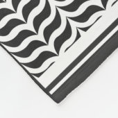 Palestijnse joraanse kuffiya zwarte en witte sjema fleece deken (Hoek)