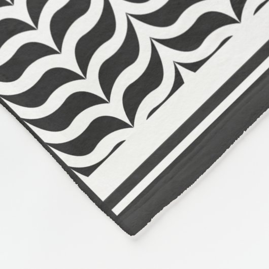 Palestijnse joraanse kuffiya zwarte en witte sjema fleece deken (Hoek)