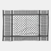 Palestijnse joraanse kuffiya zwarte en witte sjema theedoek (Horizontaal)