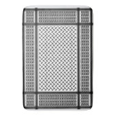 Palestijnse jorraanse kuffiya zwarte en witte shem badmat (Voorkant Verticaal)