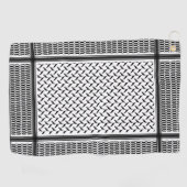 Palestijnse jorraanse kuffiya zwarte en witte shem golfhanddoek (Horizontaal)