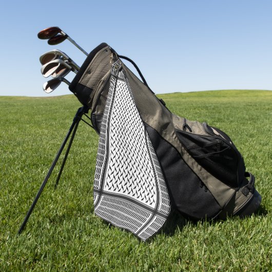 Palestijnse jorraanse kuffiya zwarte en witte shem golfhanddoek (Groen)