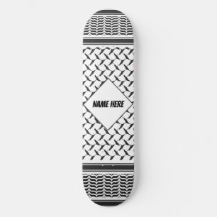 Palestijnse jorraanse kuffiya zwarte en witte shem persoonlijk skateboard