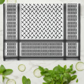 Palestijnse jorraanse kuffiya zwarte en witte shem theedoek (Gevouwen)