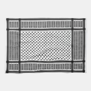 Palestijnse jorraanse kuffiya zwarte en witte shem theedoek