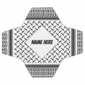 Palestijnse jorraanse kuffiya zwarte en witte shem voetbal (Enkel)