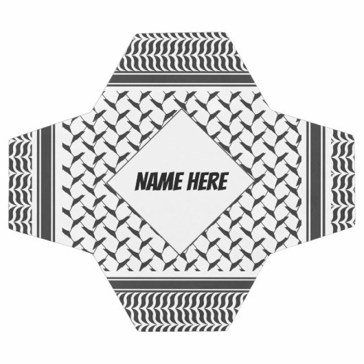 Palestijnse jorraanse kuffiya zwarte en witte shem voetbal (Enkel)