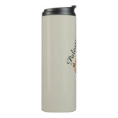 Palestijnse kaart ف س ط ي ن | Floral |Thermische t Thermosbeker (Gedraaid links)