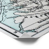 Palestijnse kaart 1889, Midden-Oosten Poster (Hoek)