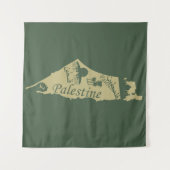 Palestijnse kaart illustratie ontwerp palastinisch wandkleed (Voorkant (horizontaal))
