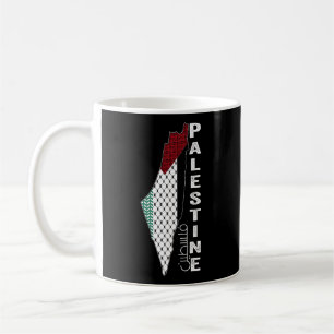 Palestijnse kaart Keffiyeh Thobe patronen Palestin Koffiemok