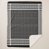 Palestijnse kaart kuffiya sherpa deken (Voorkant)