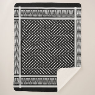 Palestijnse kaart kuffiya sherpa deken