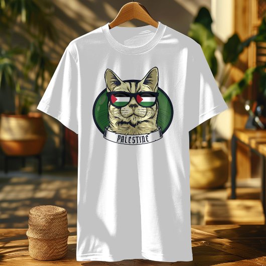 Palestijnse kattenvlag t-shirt