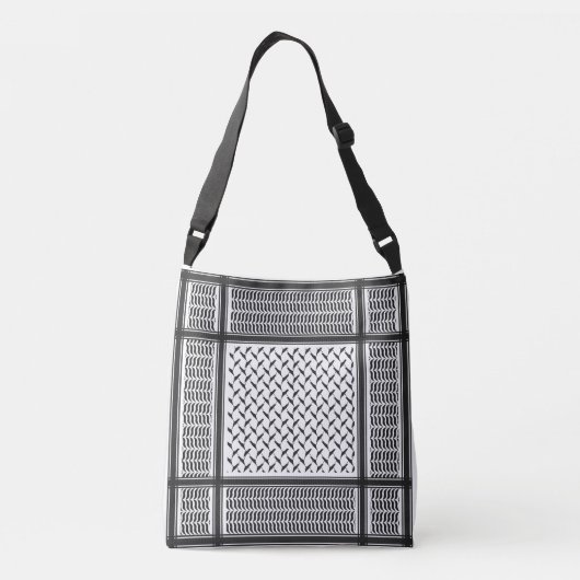 Palestijnse keffiyeh crossbody tas (Achterkant)