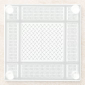 Palestijnse keffiyeh glazen onderzetter (Achterkant)