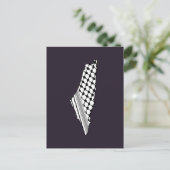 Palestijnse keffiyeh, gratis kaart van Palestina K (Staand voorkant)