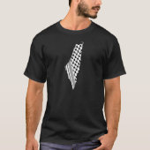 Palestijnse keffiyeh, gratis kaart van Palestina K T-shirt (Voorkant)