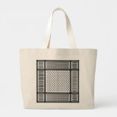 Palestijnse keffiyeh grote tote bag (Achterkant)