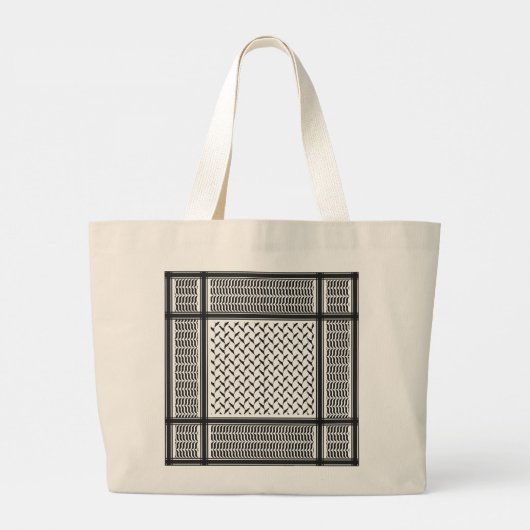 Palestijnse keffiyeh grote tote bag (Achterkant)