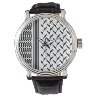 Palestijnse keffiyeh horloge