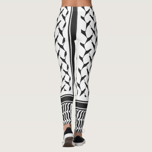 Palestijnse keffiyeh leggings (Achterkant)