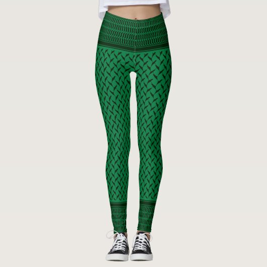 Palestijnse keffiyeh | Patroon Palestijnse kaart Leggings (Voorkant)