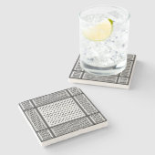 Palestijnse keffiyeh stenen onderzetter (Zijkant)