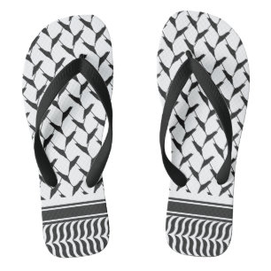 Palestijnse keffiyeh teenslippers