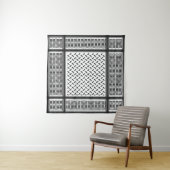 Palestijnse keffiyeh wandkleed (In Situ (horizontaal))