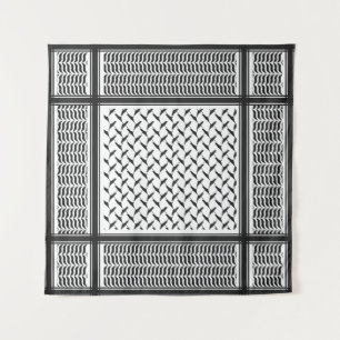 Palestijnse keffiyeh wandkleed