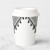Palestijnse Kufeyyeh in het zwart Papieren Bekers (Rechts)