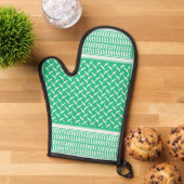 palestijnse kuffiya groene gradiënt ovenwant (Top down)
