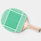 Palestijnse kuffiya groene gradiënt tafeltennisbatje (Zijkant)